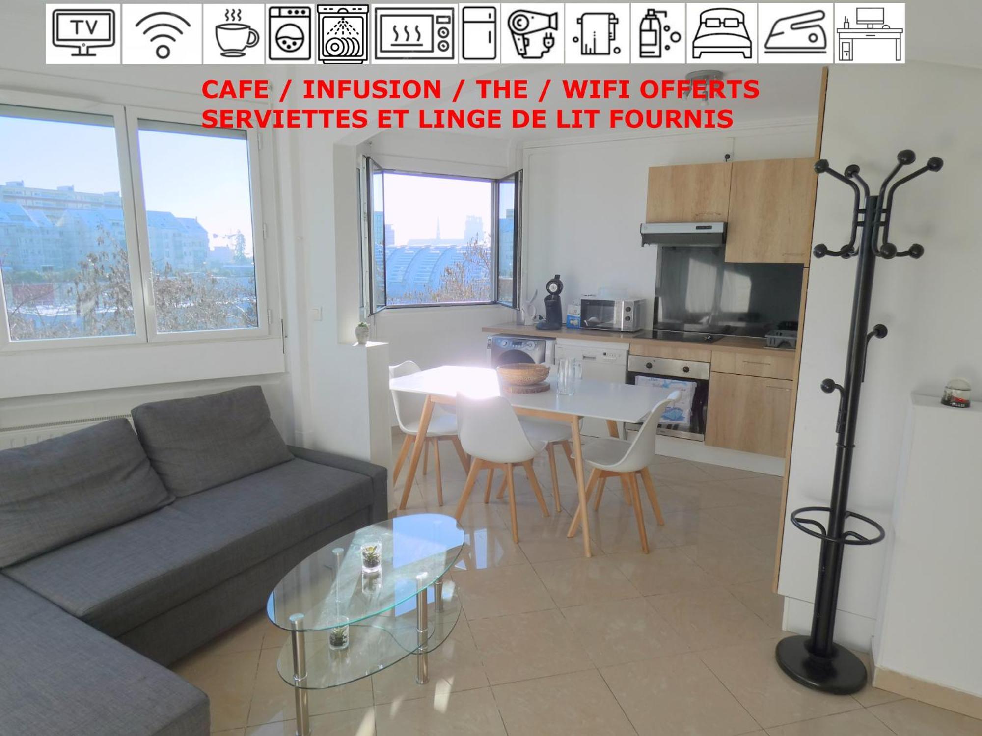 37M2 Lumineux Face Gare Sncf, Wifi Et Cafe Et The Offerts Apartment Orléans Exterior foto